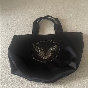 Victoria's Secret Black and Gold Fashion Show Tote